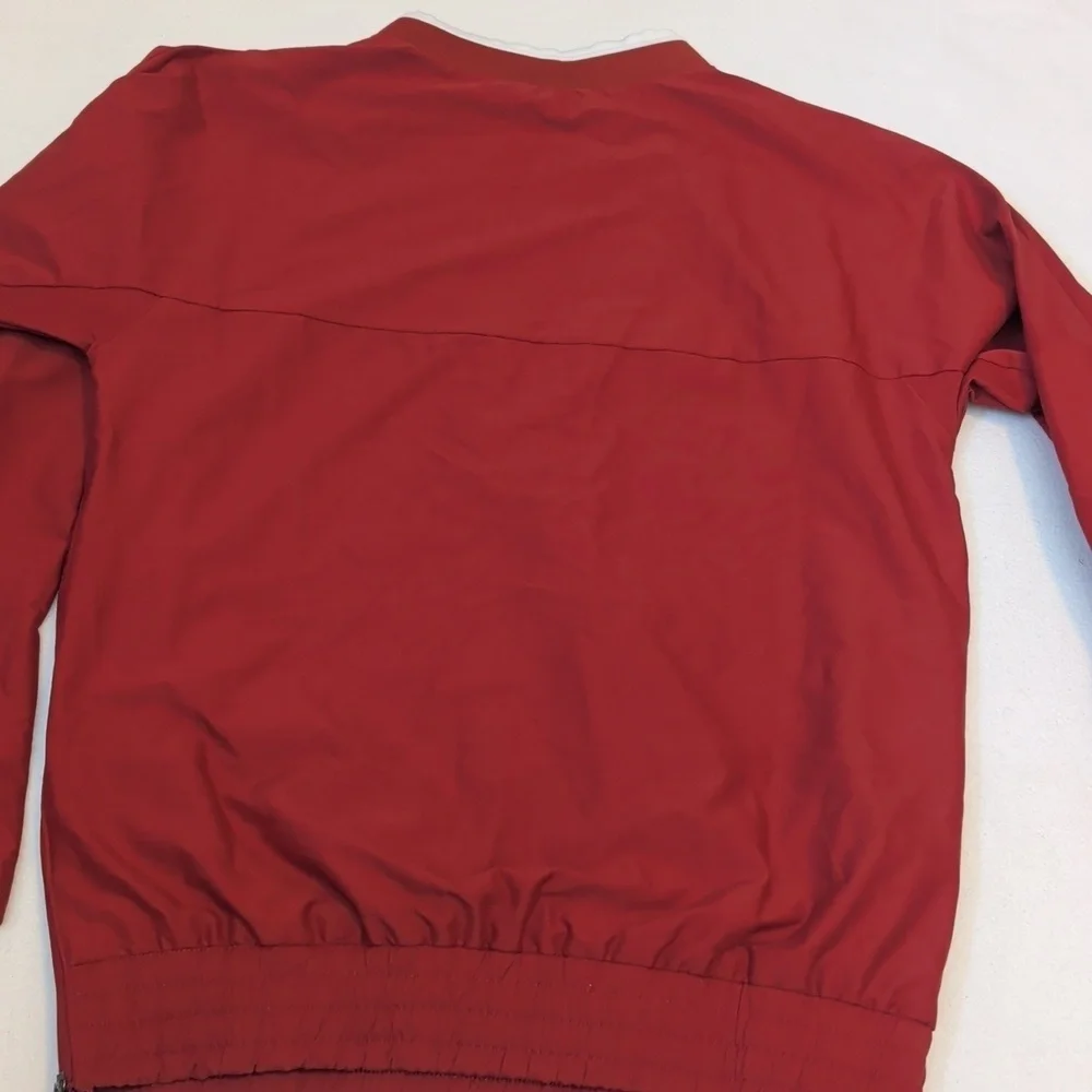 Jordan Crimson Oklahoma Sooners Half-Zip Jacket Size Small